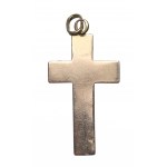 France, Gold cross with turquoise
