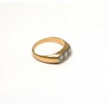 Europe, Art Deco gold ring with diamonds