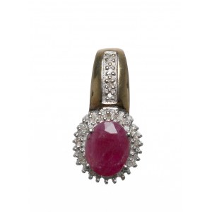 Europe, Pendant with diamonds and ruby