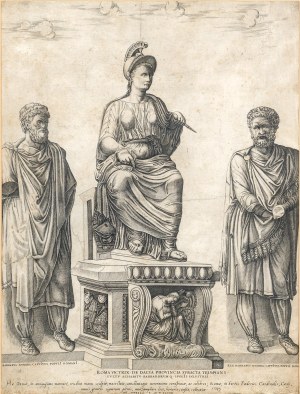 Beatrizet Nicolas, Rzym triumfujący nad Dakami], 1549