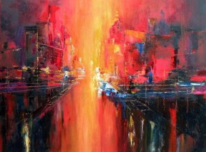 Tadeusz Machowski, City full of hot passion , 2023