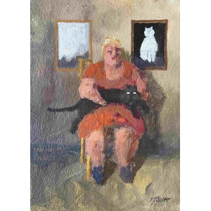 Stanislaw Jerzy Suder, Frau mit Katze