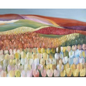 Bogusława Skwarna, Tulip fields, 2023