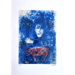 Marc Chagall (1887-1985), Dve modré tváre a červený osol