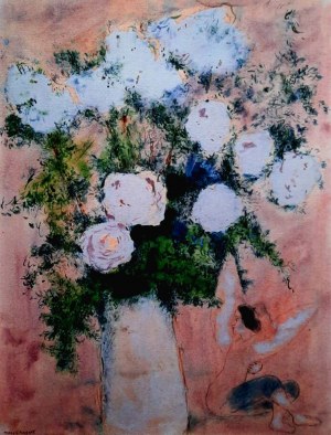 Marc Chagall (1887-1985), Bukiet róż i para