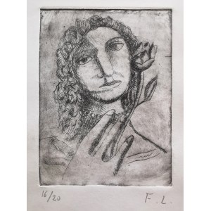 Fernand Leger (1881-1955), Frau mit Blume, 1920