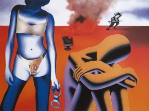 Mark Kostabi (ur.1960), Bez tytułu, 2000