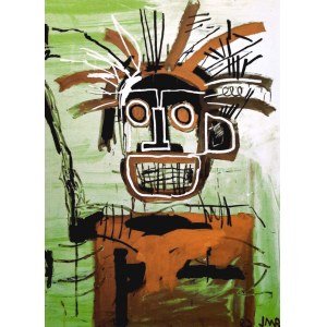 Jean-Michel Basquiat (1960-1988), Kopf in Gold I