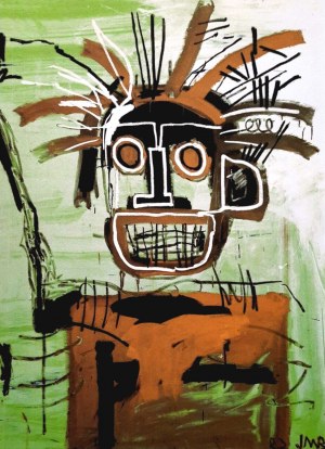 Jean-Michel Basquiat (1960-1988), Head in gold I