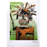 Jean-Michel Basquiat (1960-1988), Kopf in Gold I