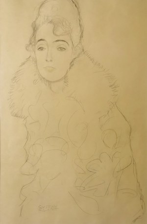 Gustav Klimt (1862-1918), Portret damy w futrze, 1964