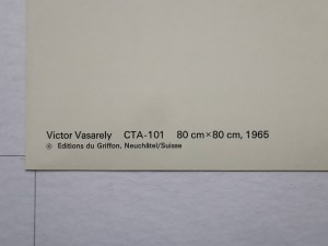 Victor Vasarely (1906-1997), CTA-101, 1975