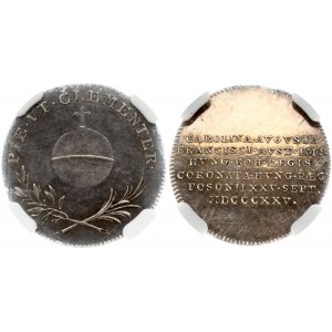 Medal 1825 Coronation of Carolina Augusta NGC MS 62