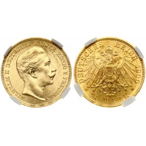 Prussia 20 Mark 1900 A NGC MS 64