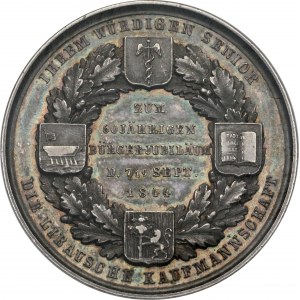 Medal 1844 Friedrich Hagedorn (R3) NGC MS 61 TOP POP