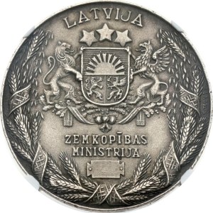 Latvia Medal 1938 Agriculture Ministry NGC MS 63