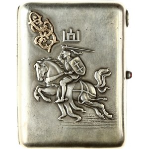Lithuania Silver Cigarette Case (1930-s) Siauliai