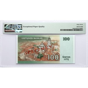 Lithuania 100 Litu 2007 Daukantas PAVYZDYS/SPECIMEN PMG 67 Superb Gem Unc EPQ