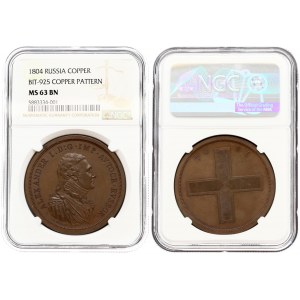 Rouble Module 1804 Matthew Boulton's Pattern (R1) NGC MS 63 BN ONLY 3 COINS IN HIGHER GRADE