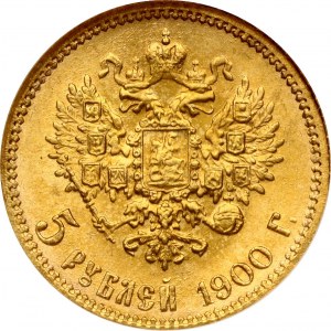 Russia 5 Roubles 1900 ФЗ NGC MS 66