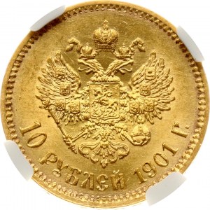 Russia 10 Roubles 1901 ФЗ NGC MS 62