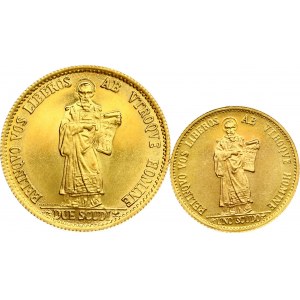 San Marino 1-2 Scudi 1974 Set of 2 Coins