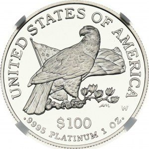 USA 100 Dollars 2003 W American Platinum Eagle NGC PF 65 ULTRA CAMEO