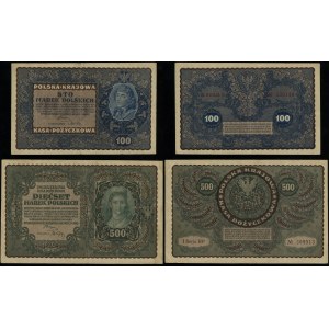 Poľsko, sada 3 bankoviek, 1919-1922
