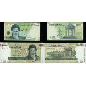 Iran, zestaw 6 banknotów, 2010-2018
