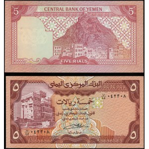 Jemen, zestaw 10 banknotów, 1981-2007