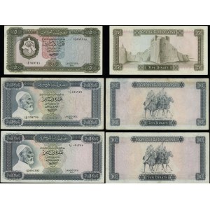 Libye, sada: 5 dinárů a 2 x 10 dinárů, 1972