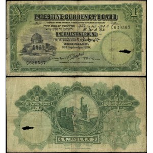 Palestyna, 1 funt, 30.09.1929