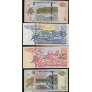 Surinam, zestaw 4 banknotów, 1996-2019