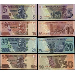 zestaw różnych banknotów, zestaw 6 banknotów, 1986-2020