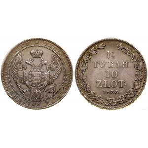 Polen, 1 1/2 Rubel = 10 Gold, 1835 HГ, St. Petersburg