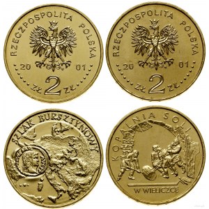 Polen, Satz von 2 x 2 Zloty, 2001, Warschau