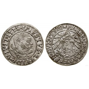 Herzogliches Preußen (1525-1657), Pfennig, 1538, Königsberg