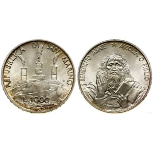 San Marino, 1.000 Lire, 1980, Rom