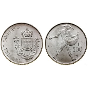 San Marino, 500 Lire, 1981, Rom