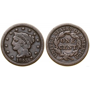 Vereinigte Staaten von Amerika (USA), 1 Cent, 1845, Philadelphia