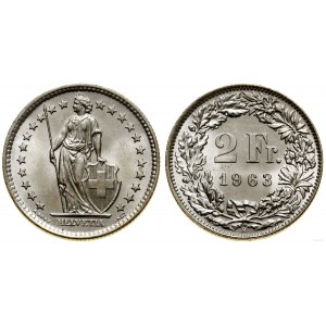 Schweiz, 2 Franken, 1963 B, Bern