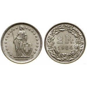 Schweiz, 2 Franken, 1964 B, Bern