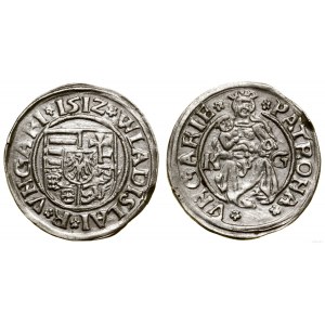 Węgry, denar, 1512 K - G, Kremnica
