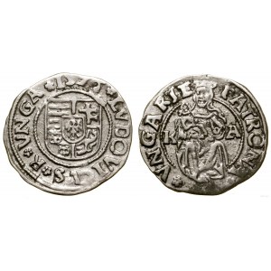 Węgry, denar, 1526 K-A, Kremnica