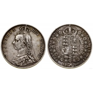 Vereinigtes Königreich, 1/2 Krone, 1890, London