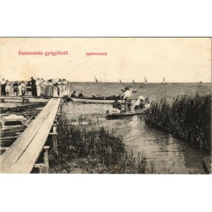 1915 Balatonlelle-gyógyfürdő, Jachtverseny. Wollák József utódai kiadása (fl)