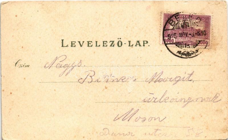 1925 Beled (Kapuvár), Gönye vendéglője, étterem, Fő tér, Béla major