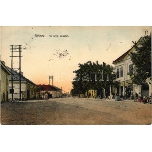 1933 Gönc, Fő utca, üzlet, kerékpár (EK)