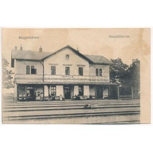 1926 Hegyeshalom, Vasútállomás. Vasúti levelezőlapárusítás 6203. (EK)