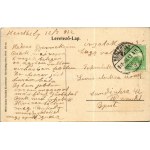 1912 Keszthely, Festetics palota. Szecessziós montázs virágokkal, Art Nouveau, Mérei Ignác 1908. 581. (EK...